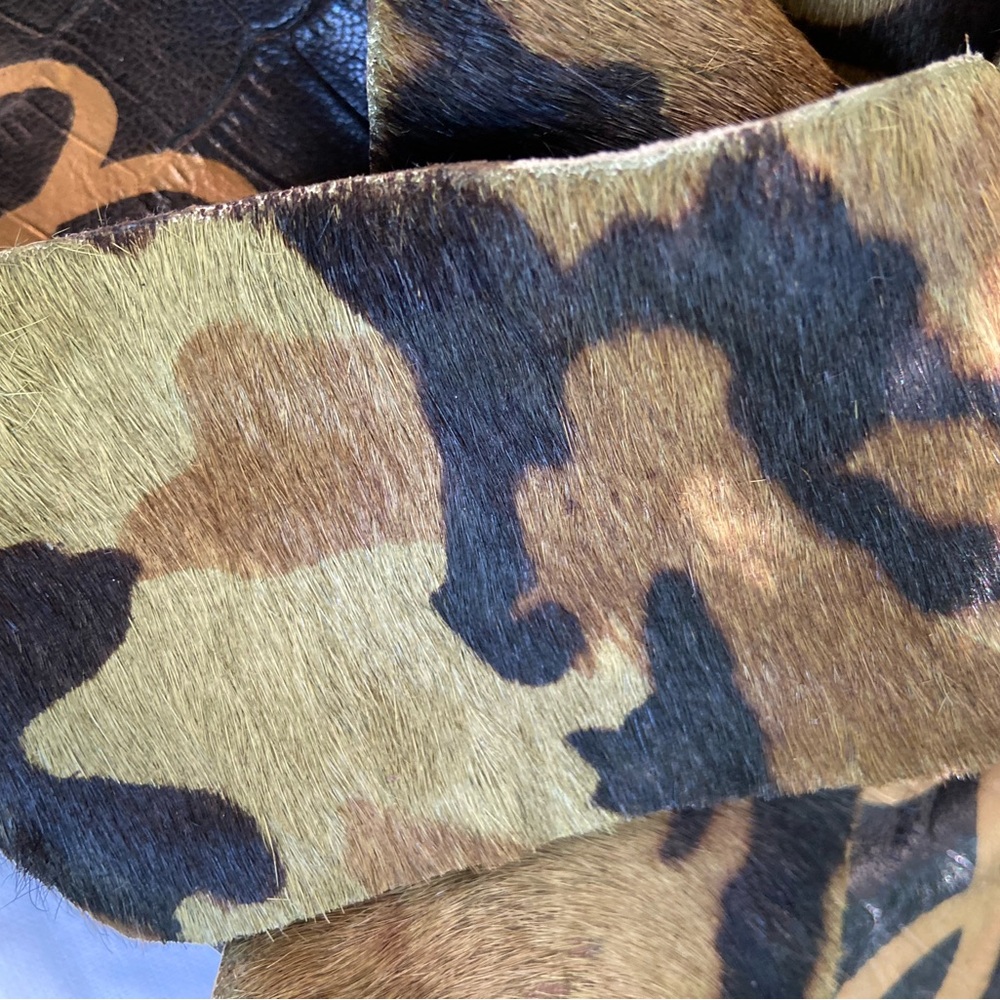 Sam Edelman Women's Adora Camo Cowhide Criss Cross Sandals. Super cute. - Picture 8 of 9